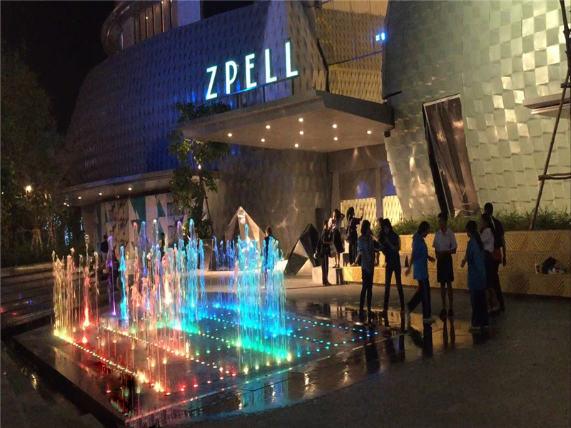 projet de fontaine à zpell plaza bangkok, thailande