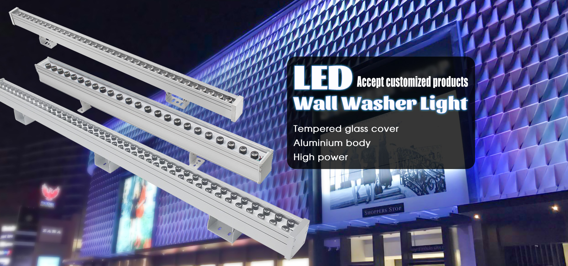outdoor use led wall washer light 