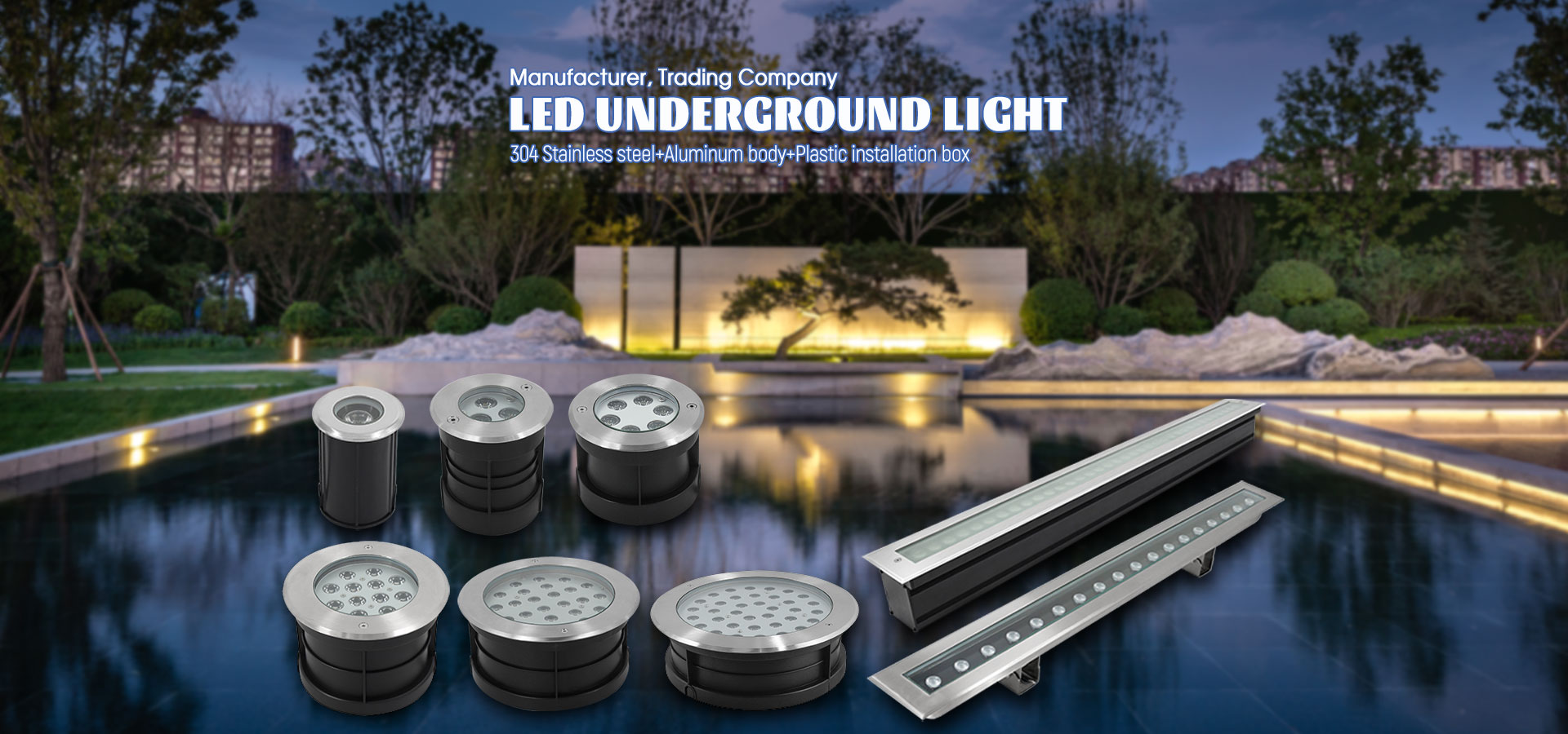 Stainless Steell LED Fountain Lights