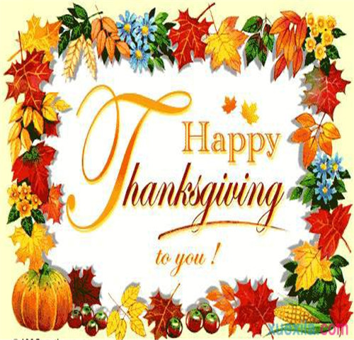 Joyeux jour de thanksgiving à tous nos amis