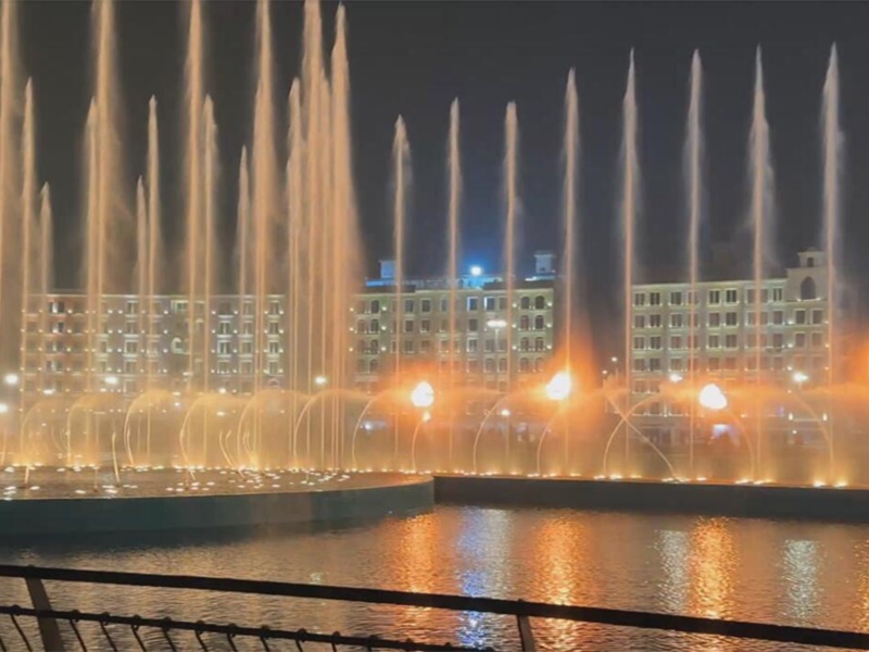 Park View City Grande fontaine musicale à Islamabad au Pakistan